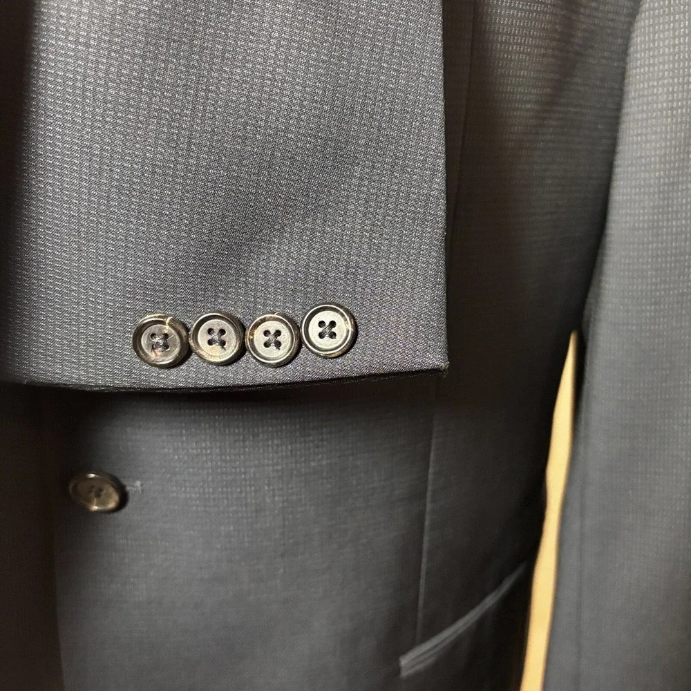 Hugo Boss VTG Suit 42L Einstein Sigma Pure‎ Wool Blazer Jacket 36x37 Dress Pants